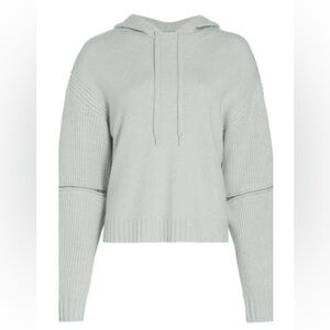 Women's Fisherman Wool-Cashmere Hoodie Midnight Blue Sz S